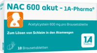 NAC 600 akut-1A Pharma Brausetabletten